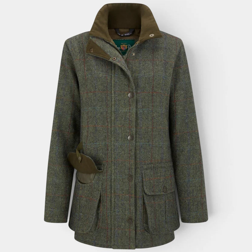 Alan Paine Women's Rutland Tweed Waterproof Shooting Coat
