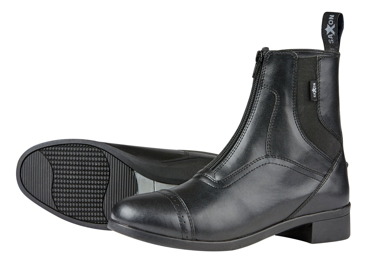 Saxon Syntovia Adult Zip Up Paddock Boots - Country Ways
