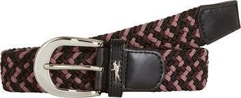 Schockemohle Sporty Logo Belt - Black - Wine - Country Ways