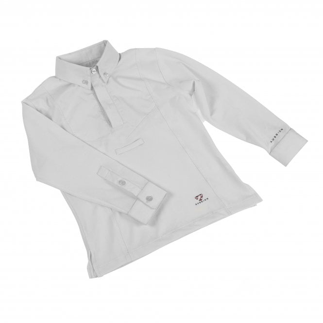 Shires Aubrion Kids' Long Sleeve Tie Shirt - Country Ways