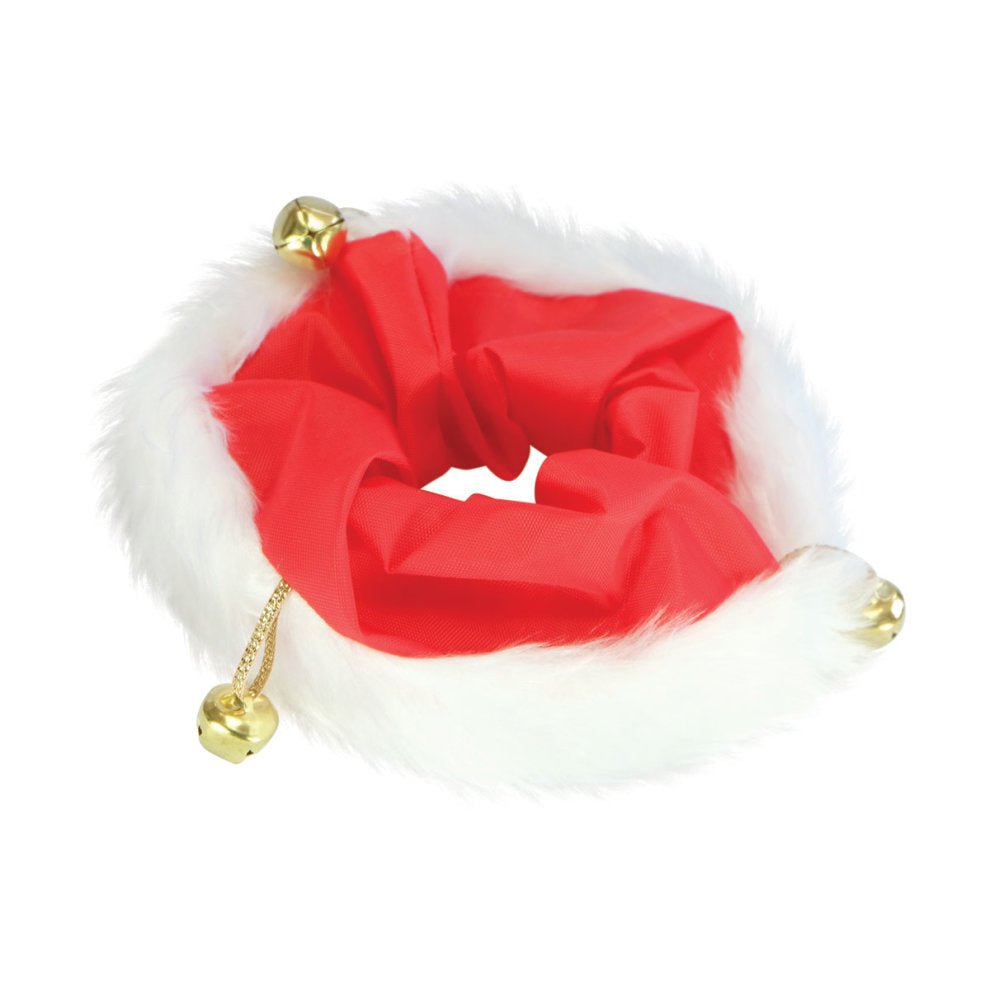 Showquest Christmas Scrunchie With Bells Red/White One Size - Country Ways