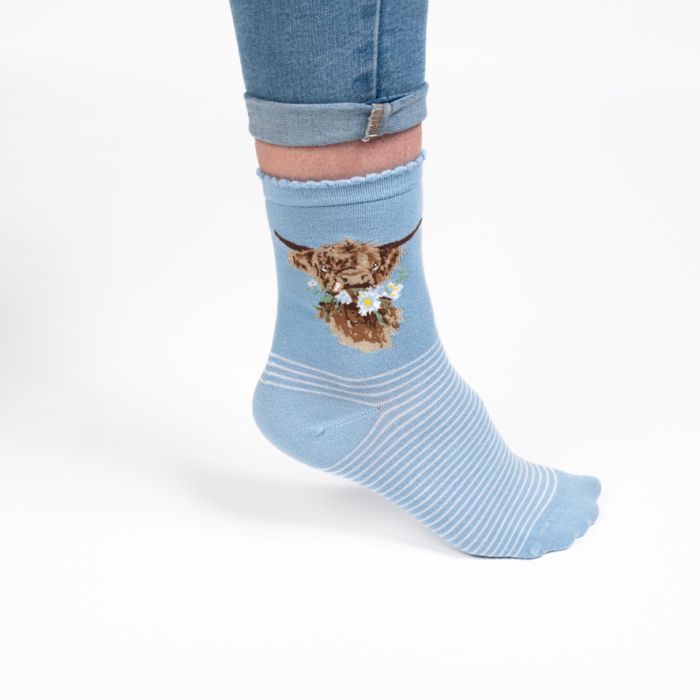 Wrendale 'Daisy Coo' Women's Super Soft Bamboo Socks