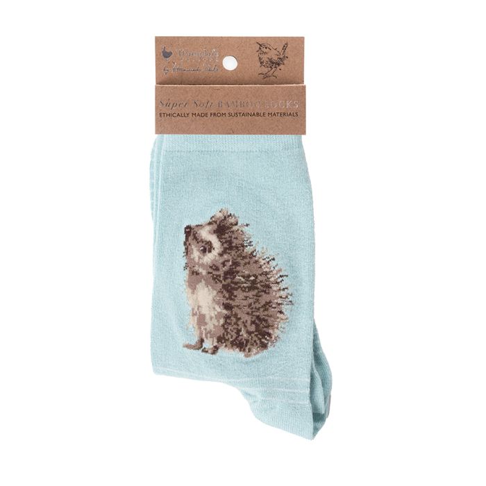 Wrendale 'Hedgehugs' Women's Super Soft Bamboo Socks