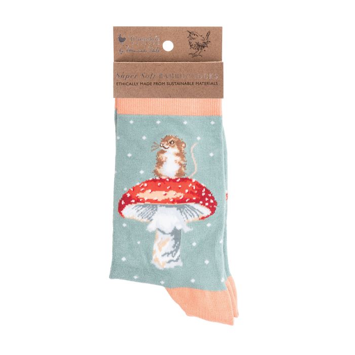 Wrendale 'He's A Fungi' Women's Super Soft Bamboo Socks