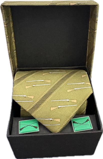 Sax Country Tie + Cufflinks Set