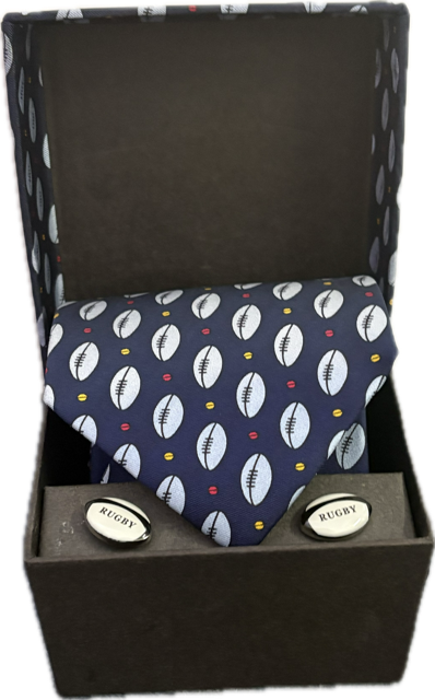 Sax Country Tie + Cufflinks Set