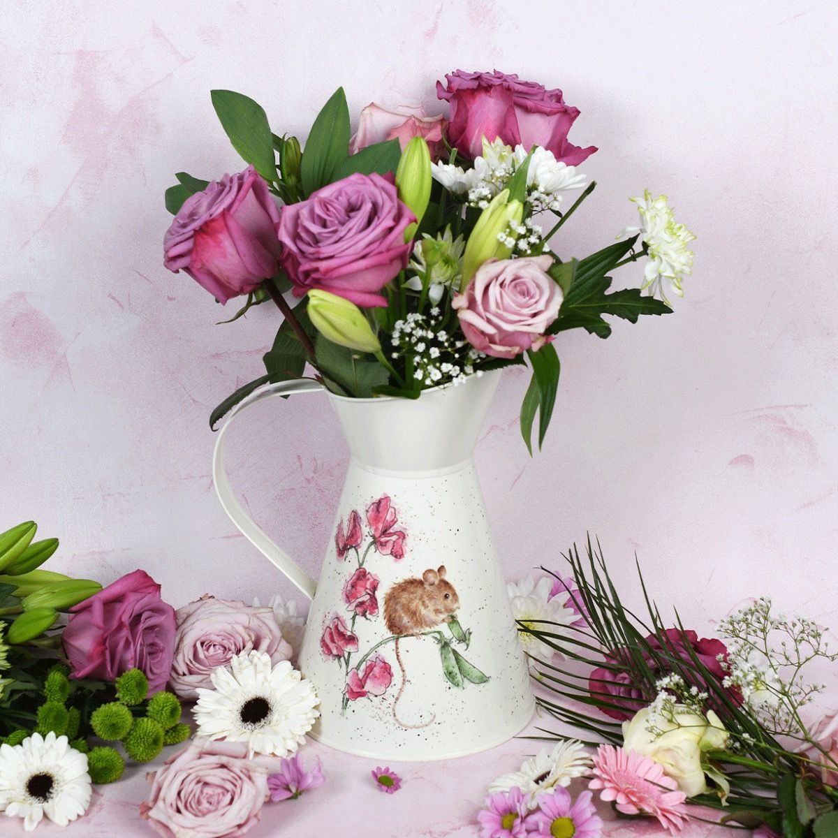 Wrendale 'The Pea Theif' Flower Jug - Country Ways