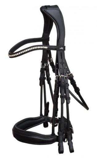 Schockemohle Venice Bridle Black/Patent/Silver | Country Ways