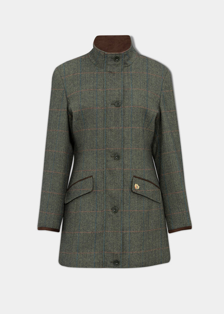 Alan Paine Women's Combrook Tweed Field Coat - Regular Fit