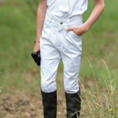 Equetech Boys Sports Breeches White | Country Ways