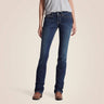 Ariat Women's R.E.A.L. Mid Rise Icon Straight Stackable Jean