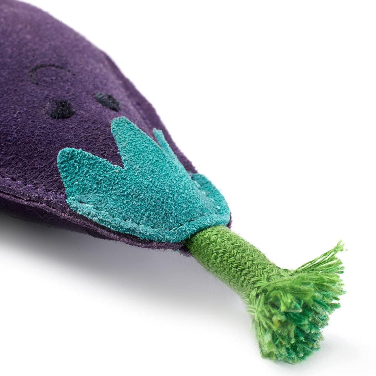 Green & Wild's Austin the Aubergine ECO Dog Toy