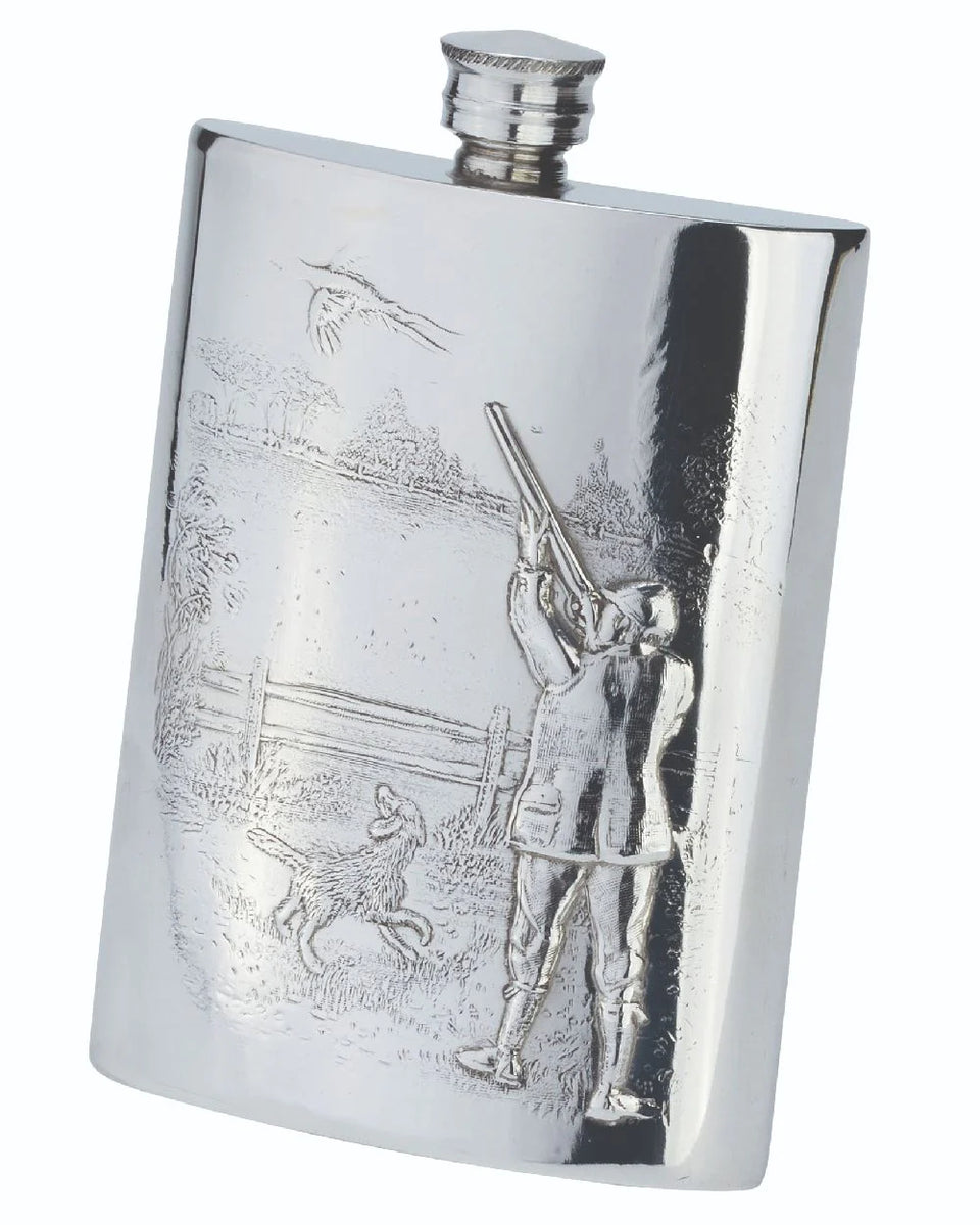Bisley 6 Oz Green Pheasant Design Hip Flask