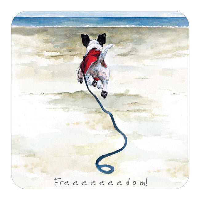 The Little Dog Laughed Coaster