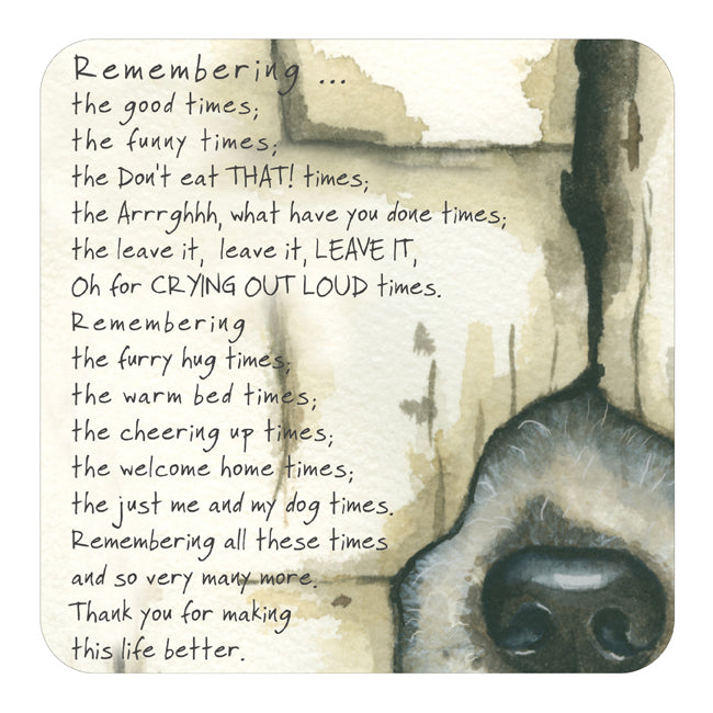 The Little Dog Laughed Coaster