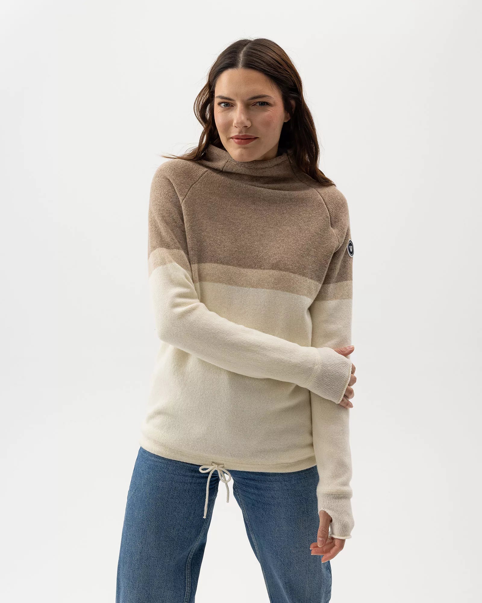Holebrook Sweden Women's Martina Knitted WP Funnel Neck Sweater