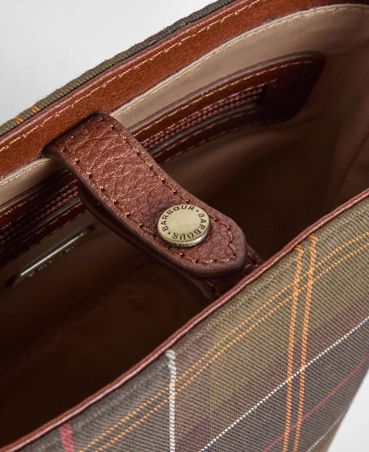 Barbour Cedar Mini Tartan Bucket Bag