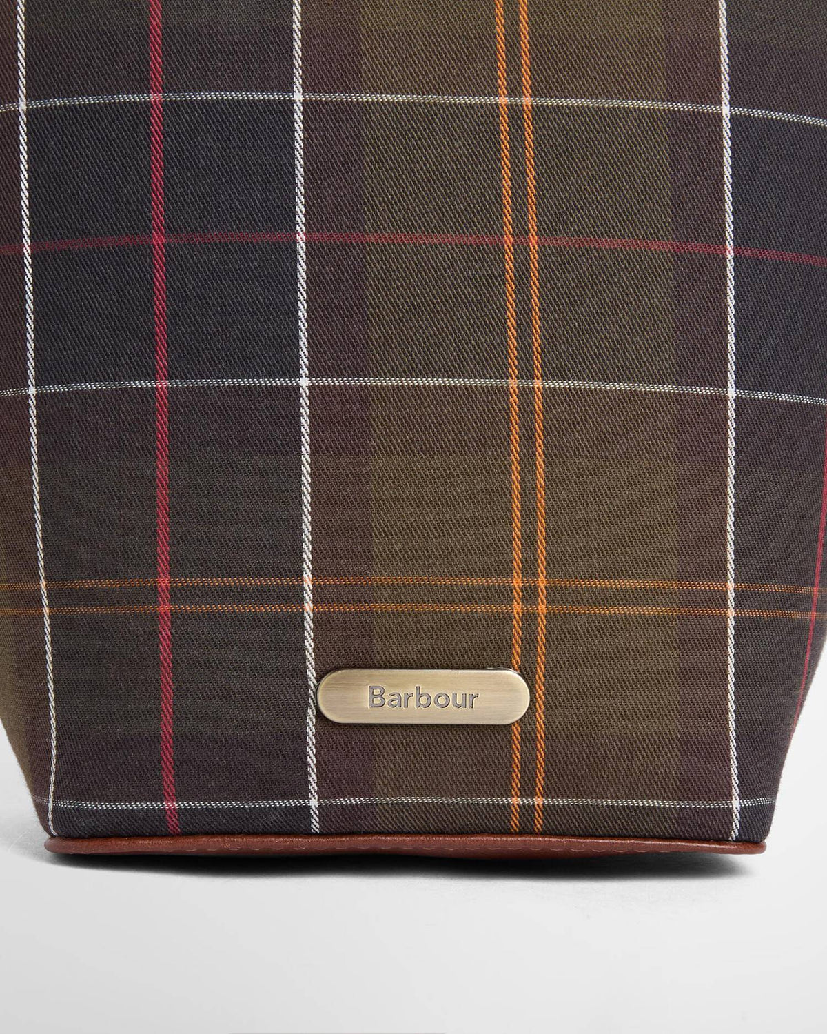 Barbour Cedar Mini Tartan Bucket Bag