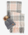 Barbour Saltburn Beanie & Tartan Scarf Gift Set