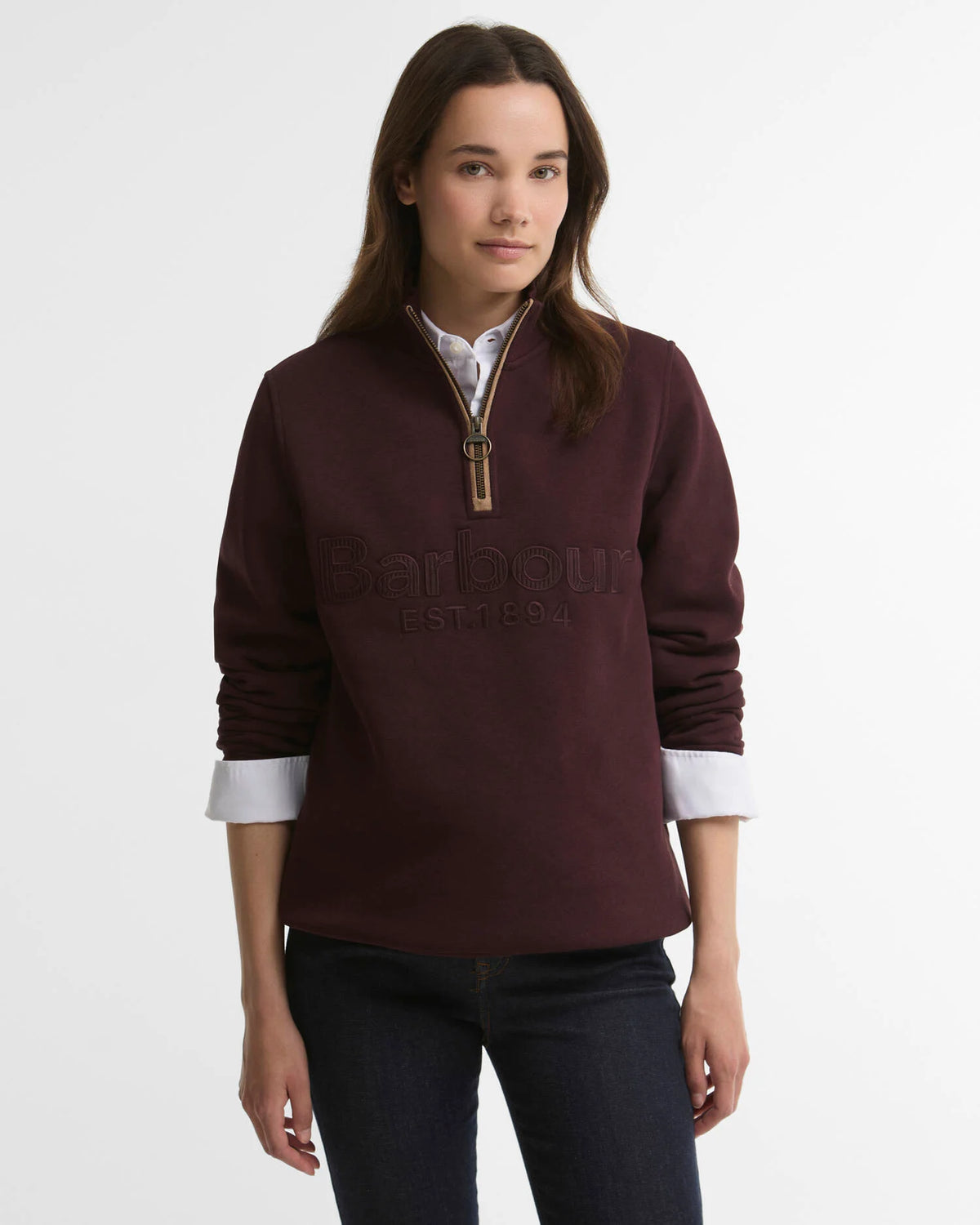 Barbour Women's Cynthia 1/2 Zip Jumper AW26