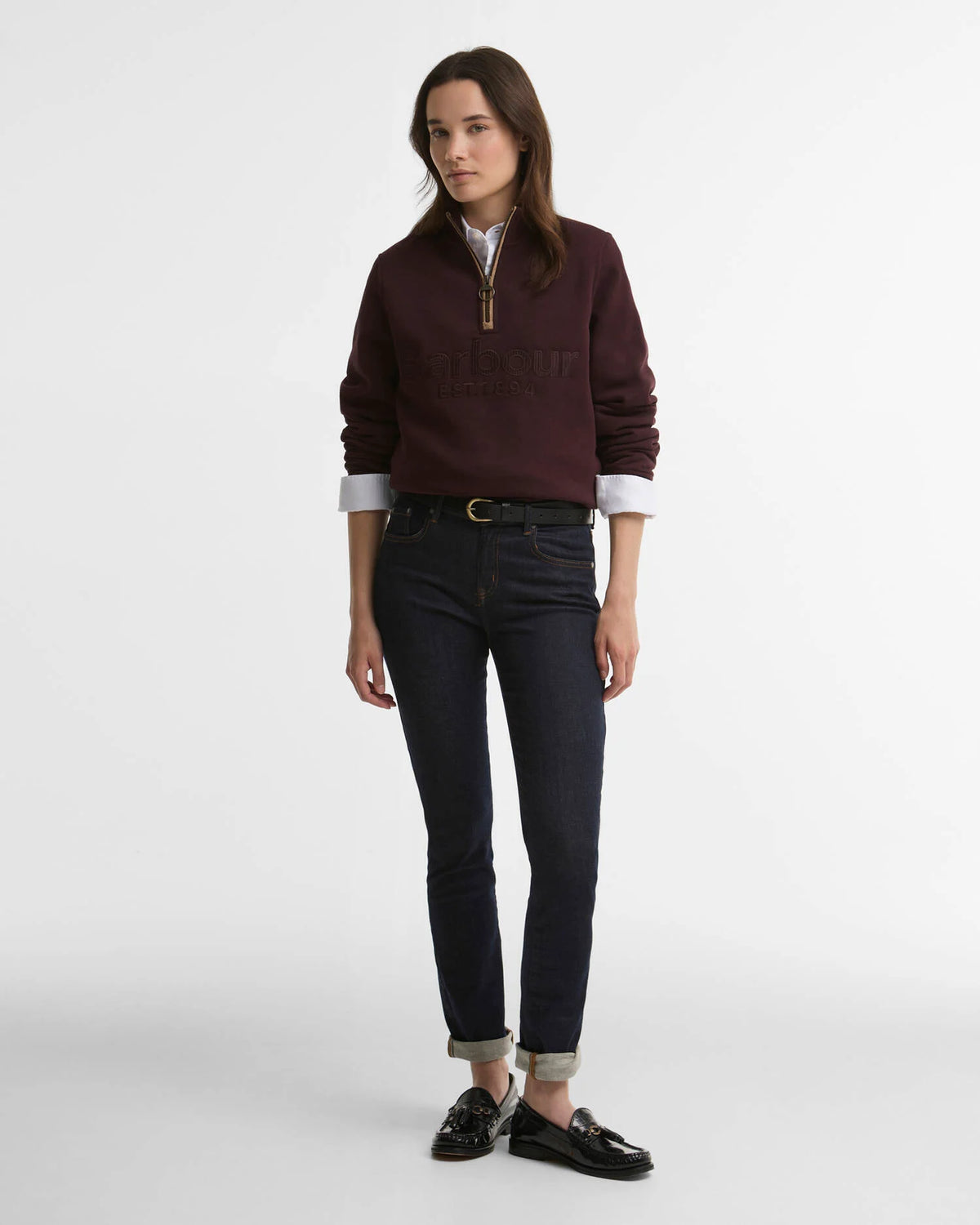 Barbour Women's Cynthia 1/2 Zip Jumper AW26