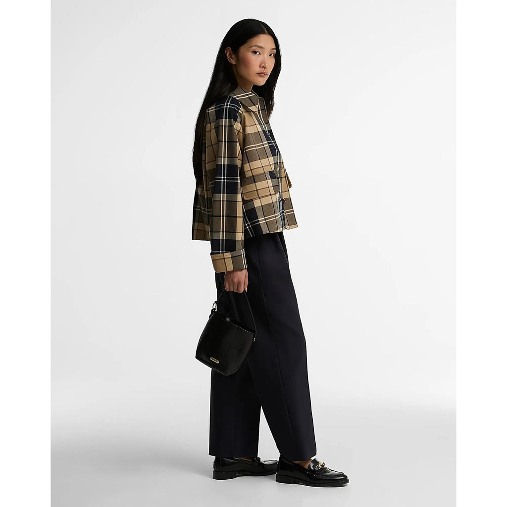 Barbour Women's Delilah Checked Showerproof Jacket SU26 | Country Ways