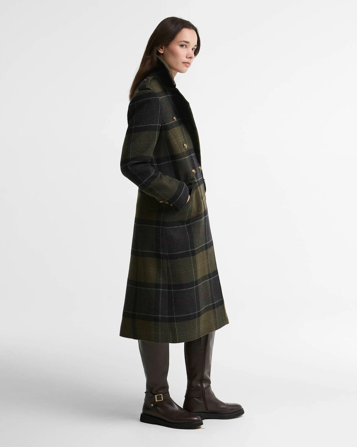 Barbour Women's Cottesmore Checked Wool Coat AW26