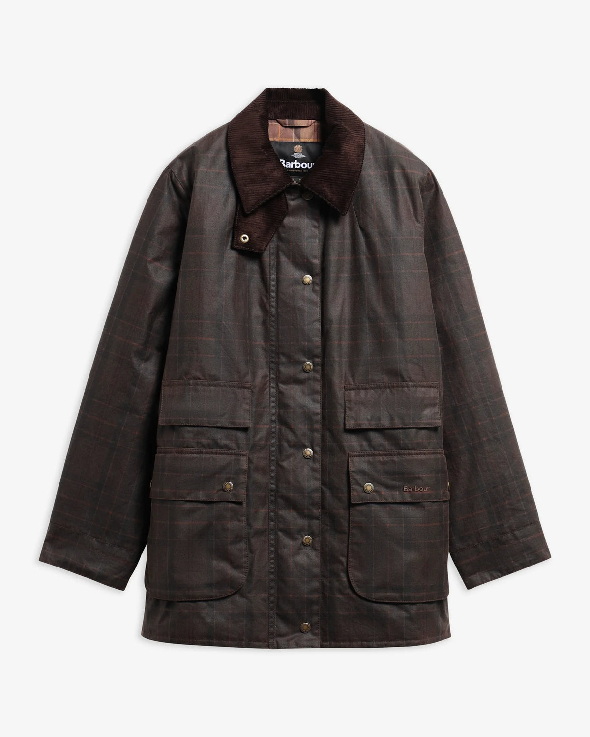 Barbour Women's Modern Checked Border Wax Jacket