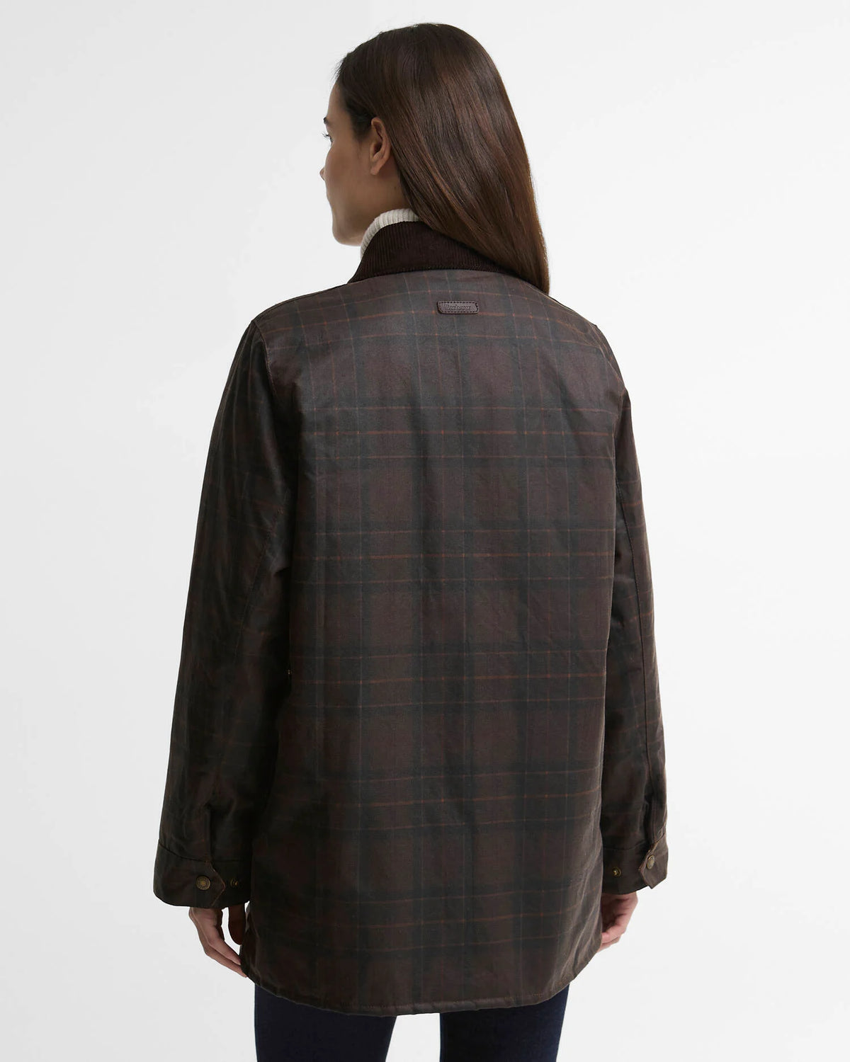 Barbour Women's Modern Checked Border Wax Jacket