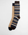 Barbour Fairisle Socks 2 Pack