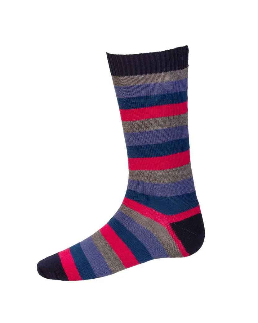 House Of Cheviot Men's Stripy Short Sock