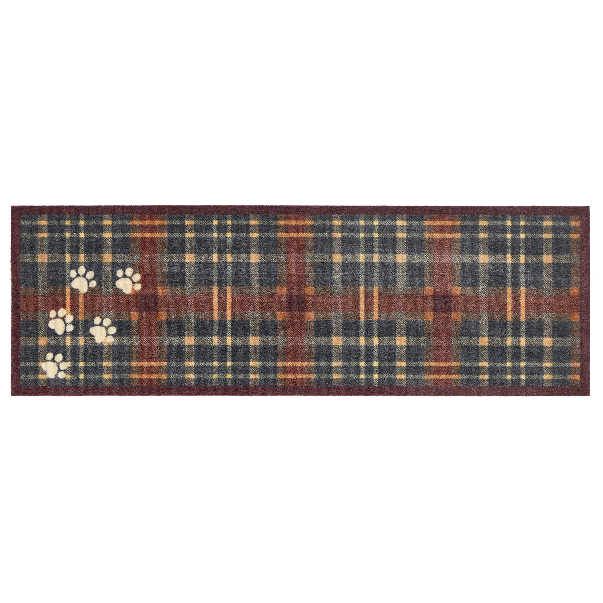 Howler & Scratch Plaid Paws Mat | Country Ways