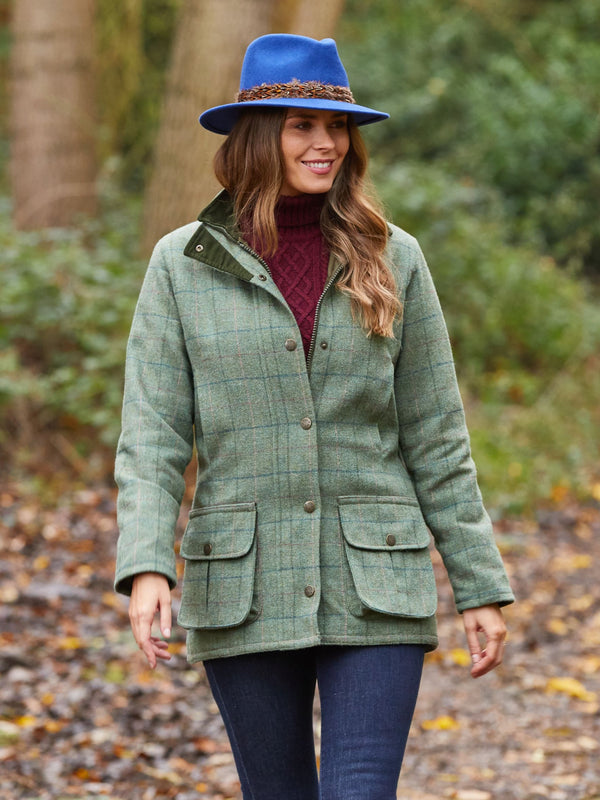 Alan Paine Women's Rutland Waterproof Tweed Coat | Country Ways