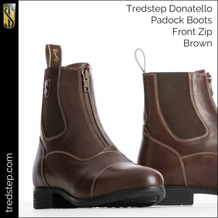 Tredstep Donatello Paddock Boots Front Zip