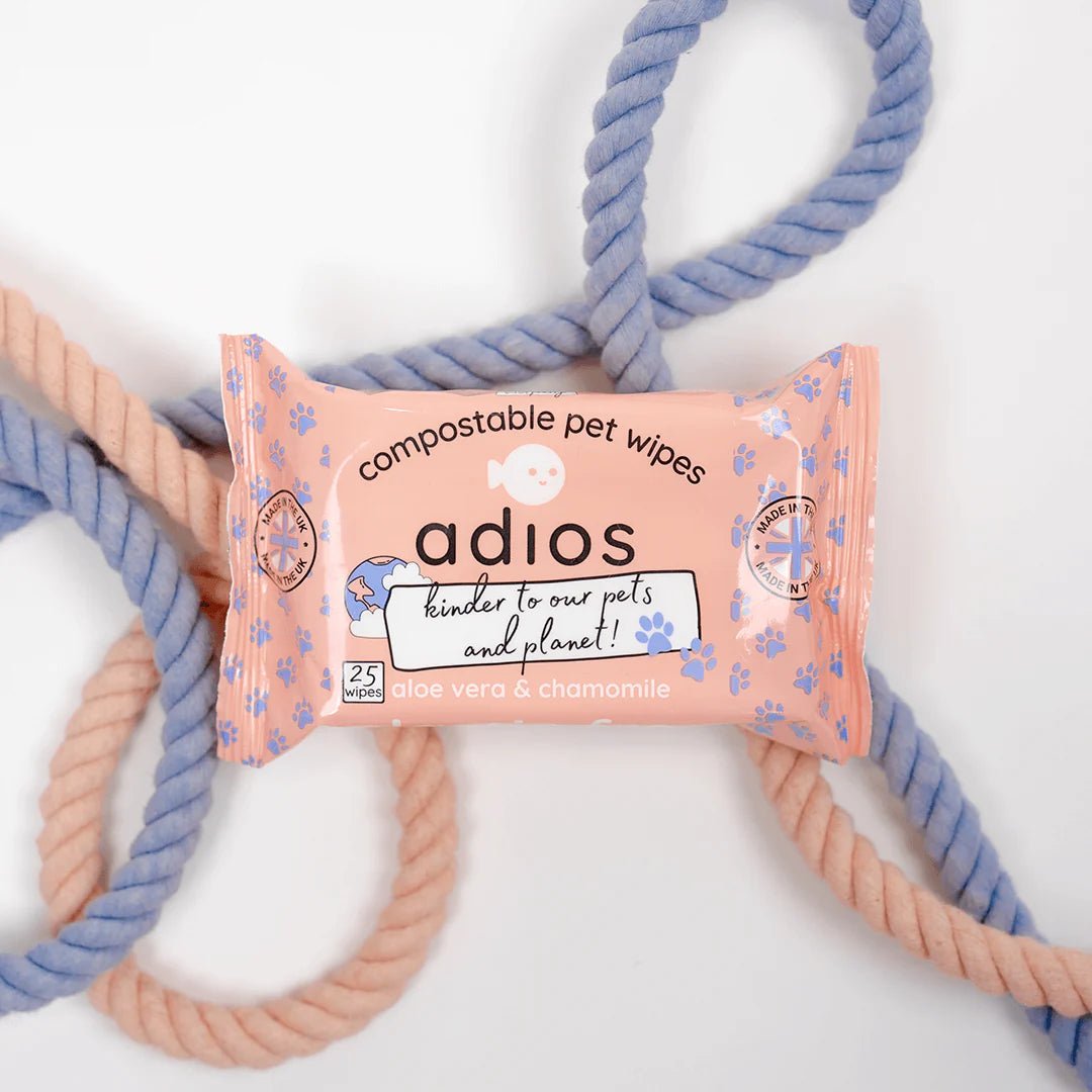 Adios Compostable Pet Wipes - Country Ways