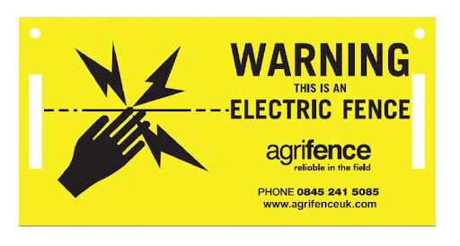 Agrifence Warning Signs Pack of 5 - Country Ways