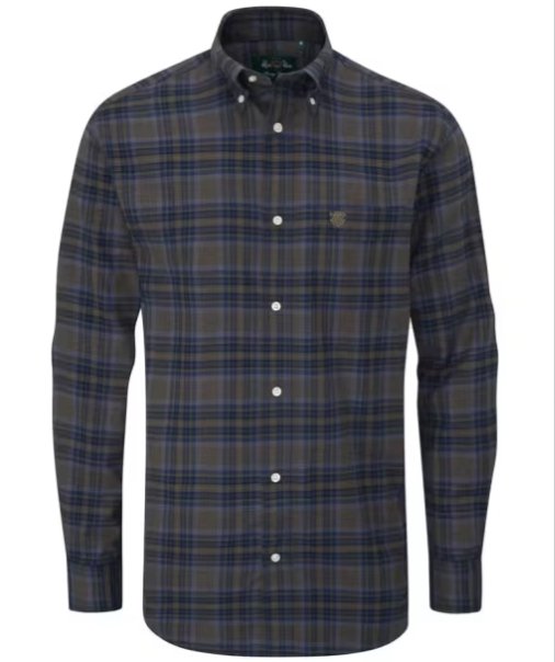 Alan Paine Ilkley Flannel Button Down Shirt - Shooting Fit - Country Ways
