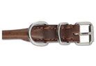 Ancol Heritage Chestnut Leather Round Collar - Country Ways