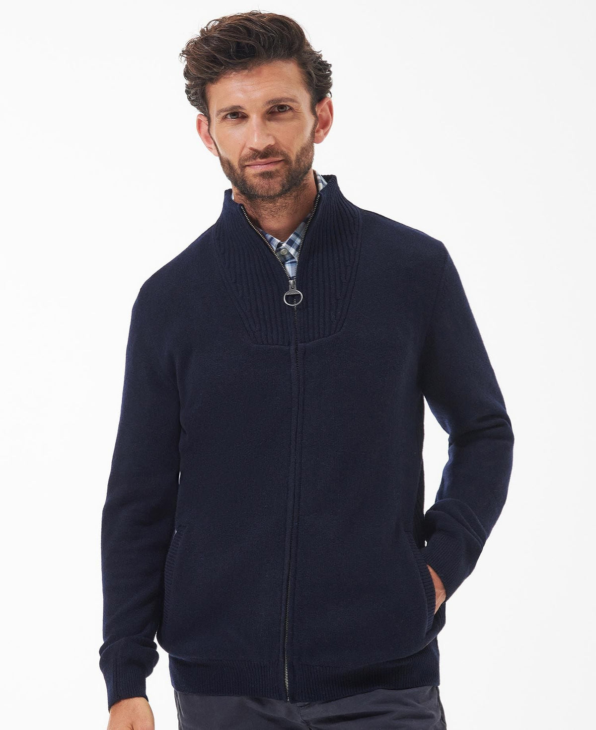 Barbour Men's Nelson Essential Full Zip Sweater - Country Ways