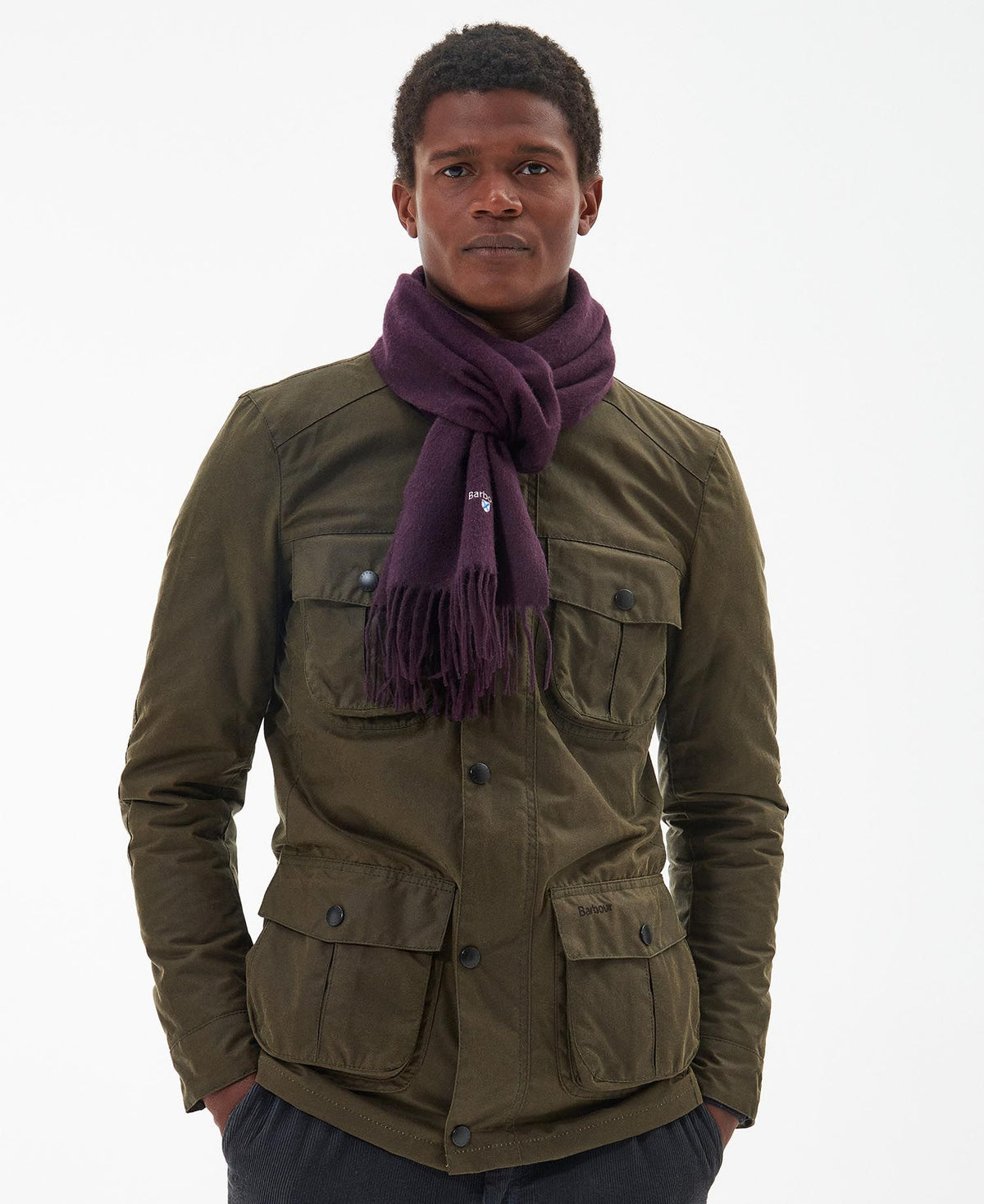 Barbour Plain Lambswool Scarf - Country Ways