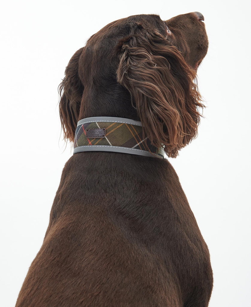 Barbour Reflective Tartan Comfort Dog Collar - Country Ways