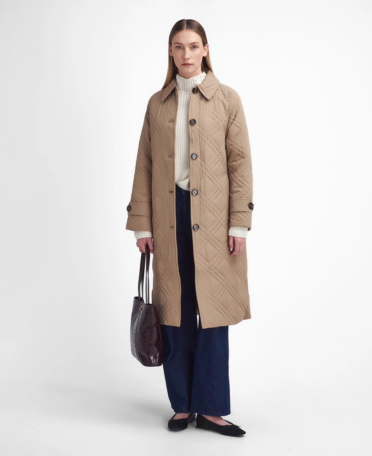 Barbour ladies long coat sales
