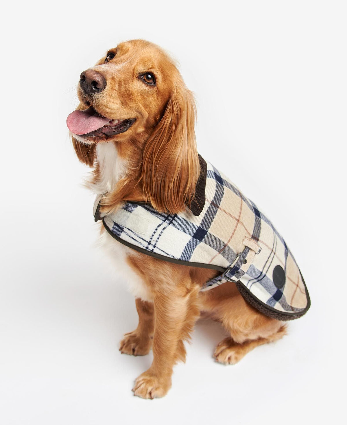 Barbour Wool Touch Dog Coat - Rosewood Tartan - Country Ways