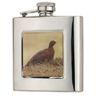 Bisley 6oz Square Grouse Flask in Presentation Box - Country Ways