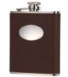 Bisley Brown Leather 6oz Hip Flask - Country Ways