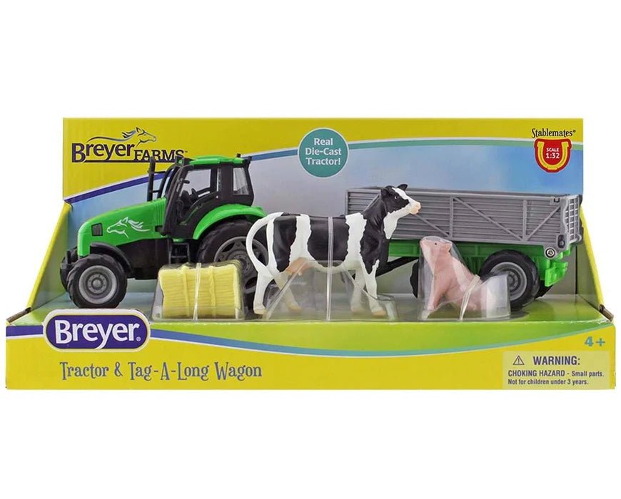 Breyer Farms Tractor & Tag - A - Long Wagon - Country Ways
