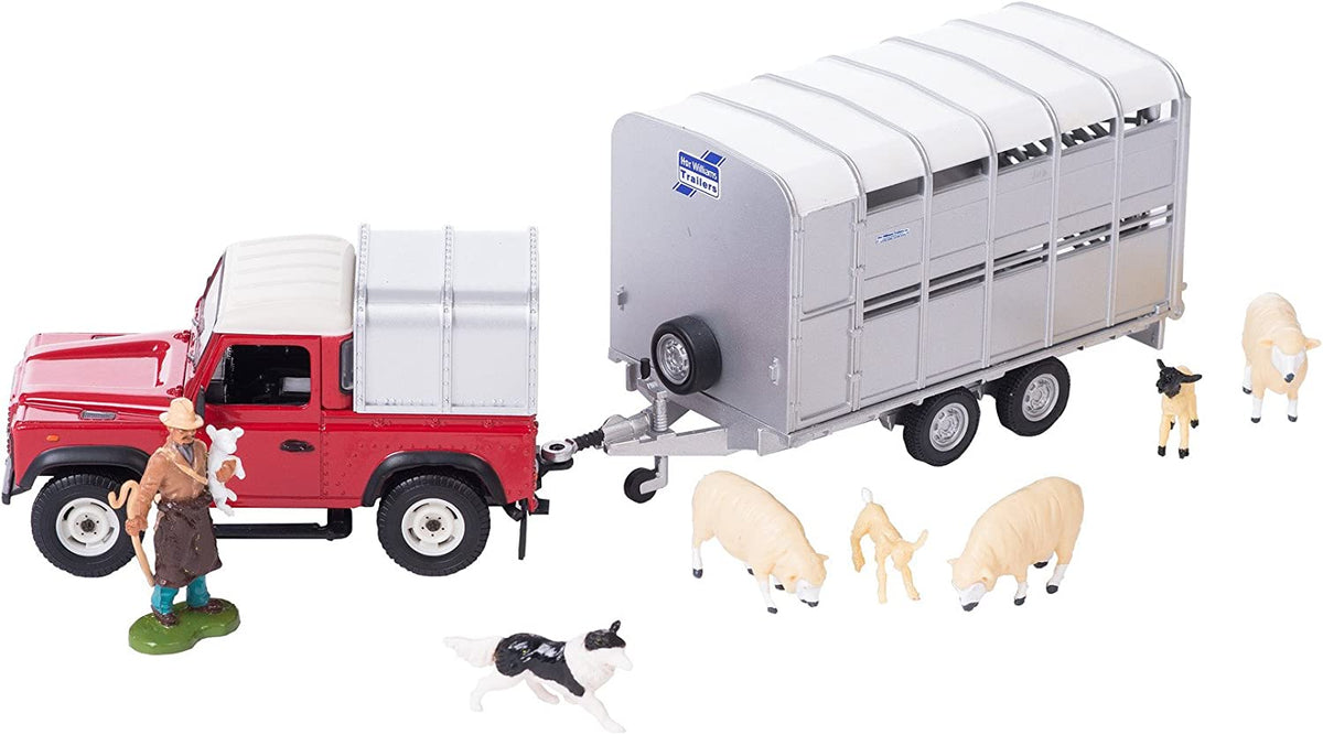 Britains Toys Land Rover Sheep Farmer Set - Country Ways