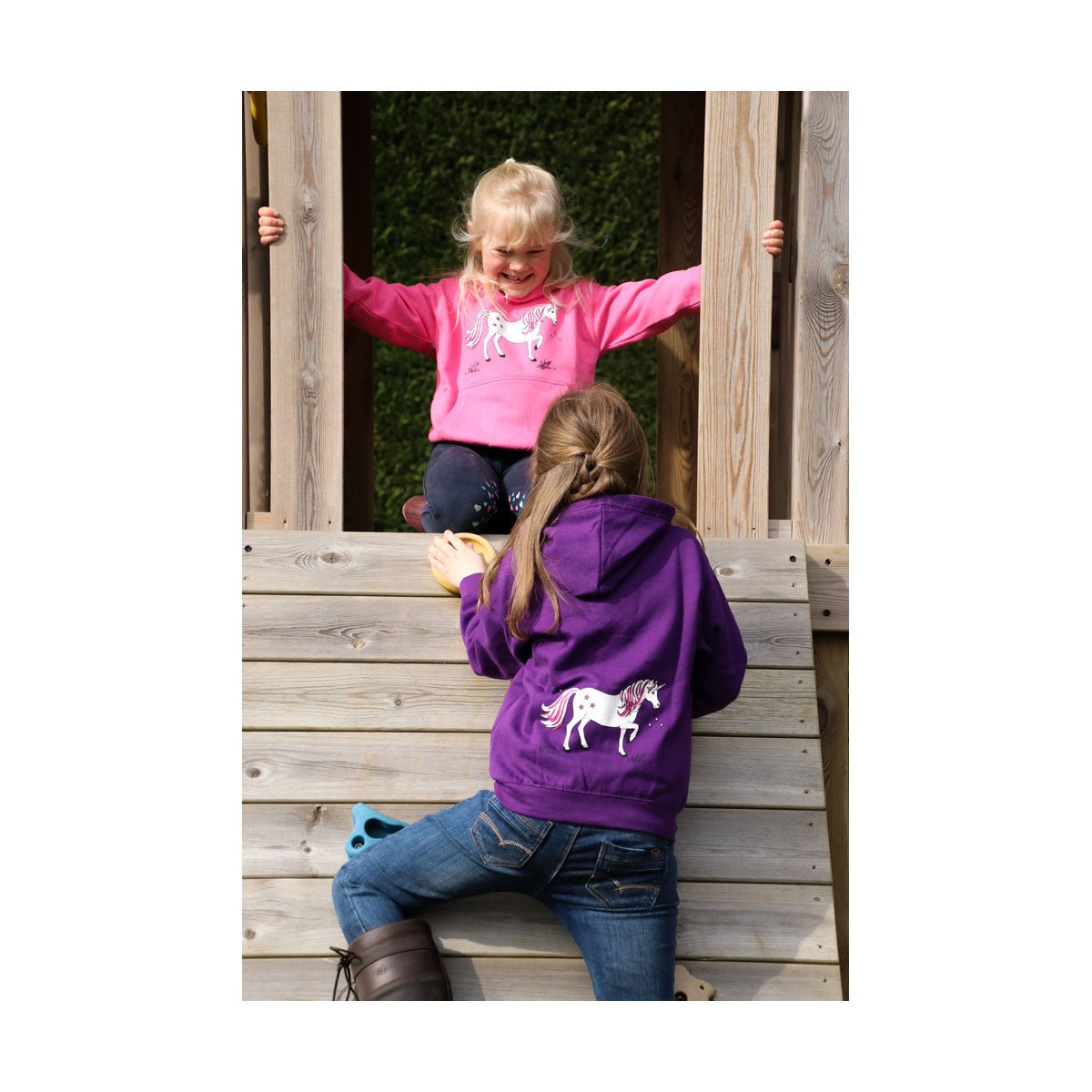 British Country Collection Dancing Unicorn Childs Hoodie - Country Ways