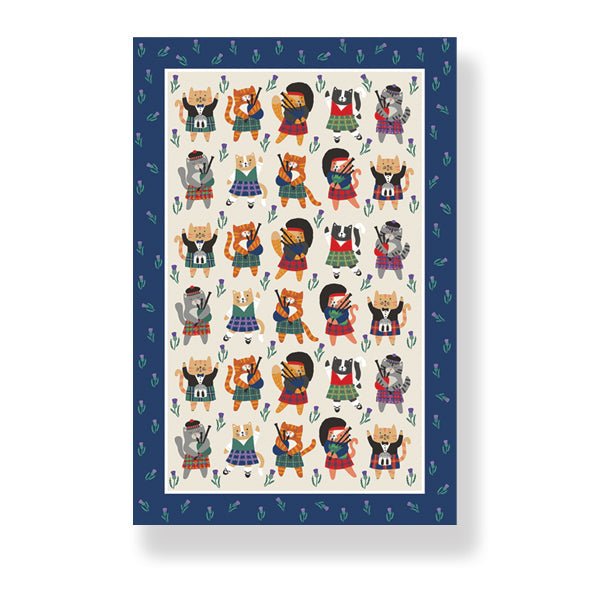 Cats N Kilts Tea Towel - Country Ways