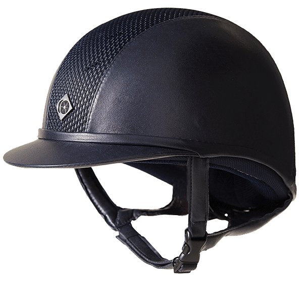 Charles Owen AYR8 Plus Leather Look Riding Helmet - Country Ways